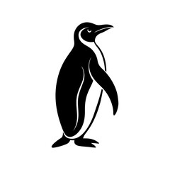 Emperor Penguin Silhouette vector illustration