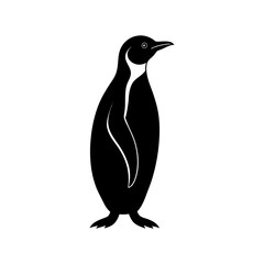 Emperor Penguin Silhouette vector illustration