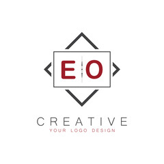 initial monogram logo for Creative with square style design.