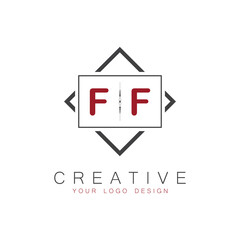 initial monogram logo for Creative with square style design.