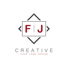 initial monogram logo for Creative with square style design.