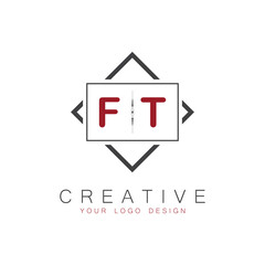 initial monogram logo for Creative with square style design.