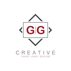 initial monogram logo for Creative with square style design.