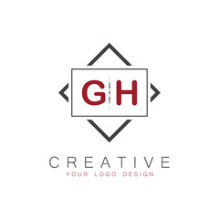 initial monogram logo for Creative with square style design.