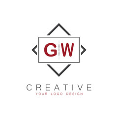 initial monogram logo for Creative with square style design.