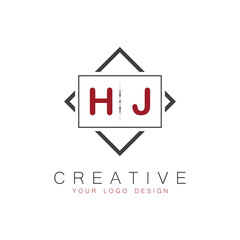 initial monogram logo for Creative with square style design.
