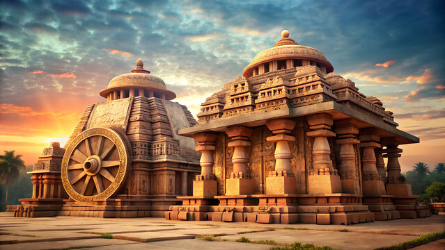 Sun Temple in Konark  generative ai