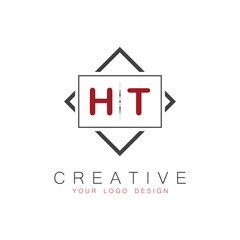 initial monogram logo for Creative with square style design.
