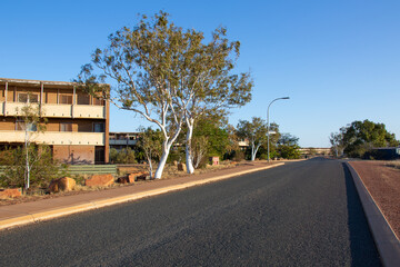 Run-down residential block of flats in the Pilbara