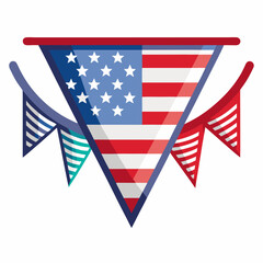 Obraz premium Usa-bunting Vector Art, Icons, and Graphics for Free download