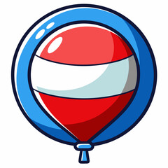 Red-white-blue-balloon  Vector Art, Icons, and Graphics for Free download