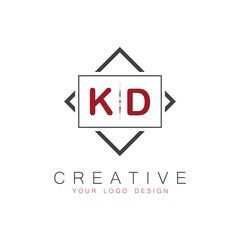 initial monogram logo for Creative with square style design.