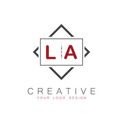 initial monogram logo for Creative with square style design.