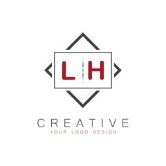 initial monogram logo for Creative with square style design.