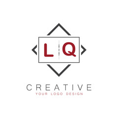 initial monogram logo for Creative with square style design.