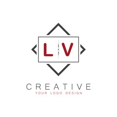 Naklejka premium initial monogram logo for Creative with square style design.