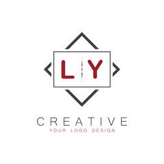 initial monogram logo for Creative with square style design.