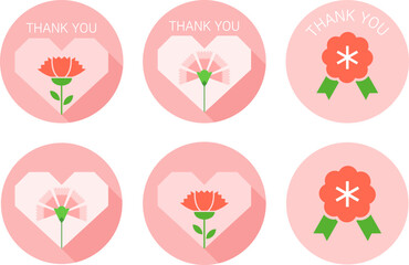 감사스티커 벡터 일러스트 그래픽 디자인