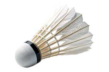 badminton shuttlecock isolated on white background
