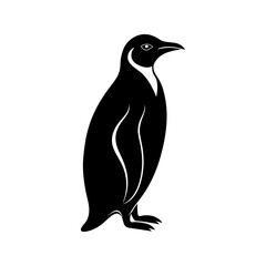 Emperor Penguin Silhouette vector illustration