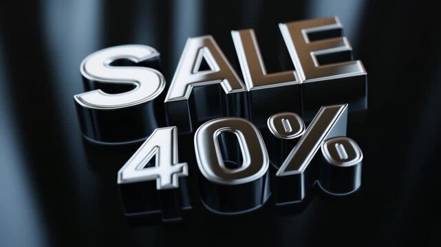 Special event showcases a forty percent discount on various products, attracting customers eager to save money. Shoppers explore items marked down for this promotional offer