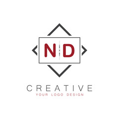 initial monogram logo for Creative with square style design.