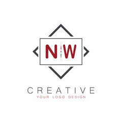 initial monogram logo for Creative with square style design.