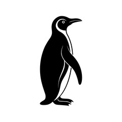 Emperor Penguin Silhouette vector illustration