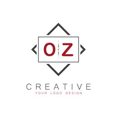 initial monogram logo for Creative with square style design.