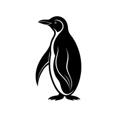 Naklejka premium Emperor Penguin Silhouette vector illustration