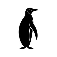 Emperor Penguin Silhouette vector illustration