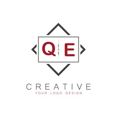 initial monogram logo for Creative with square style design.