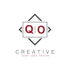 initial monogram logo for Creative with square style design.