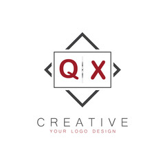 initial monogram logo for Creative with square style design.