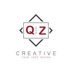 initial monogram logo for Creative with square style design.