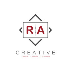 initial monogram logo for Creative with square style design.