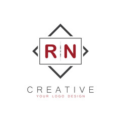 initial monogram logo for Creative with square style design.