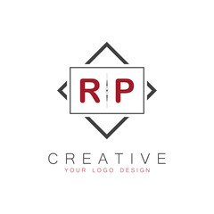 initial monogram logo for Creative with square style design.
