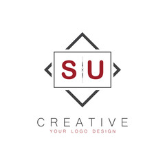 initial monogram logo for Creative with square style design.