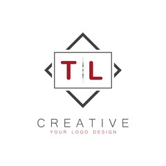 initial monogram logo for Creative with square style design.