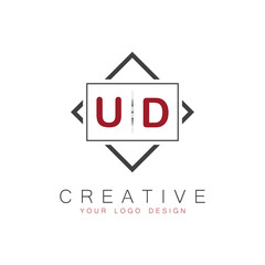 initial monogram logo for Creative with square style design.