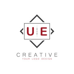 initial monogram logo for Creative with square style design.