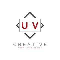 Fototapeta premium initial monogram logo for Creative with square style design.