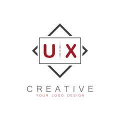 initial monogram logo for Creative with square style design.