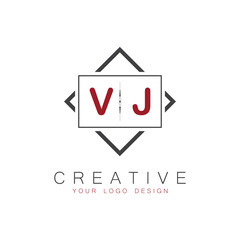 initial monogram logo for Creative with square style design.