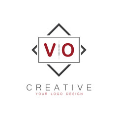 initial monogram logo for Creative with square style design.