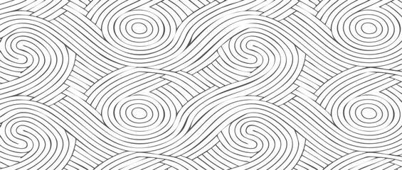 seamless pattern with twisted lines vector art design