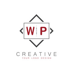 initial monogram logo for Creative with square style design.