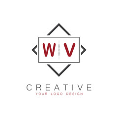 initial monogram logo for Creative with square style design.