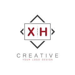 initial monogram logo for Creative with square style design.